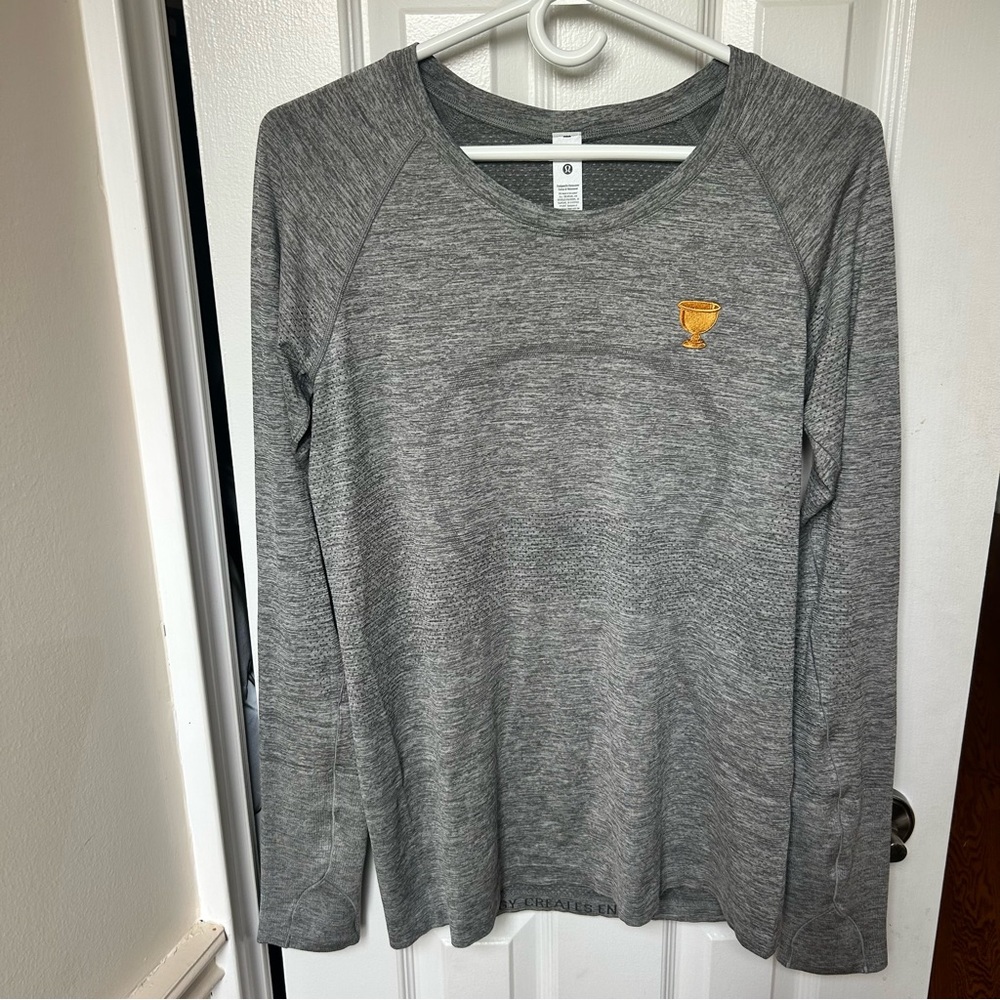 Lululemon Swiftly Tech Long Sleeve 2.0 Grey Presidents Cup